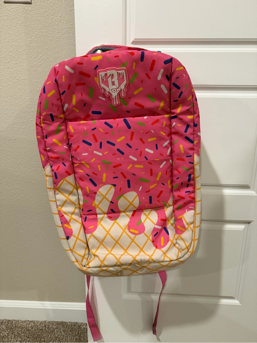 Baseball Lifestyle 101 Ice Cream Sprinkles Backpack - Pink